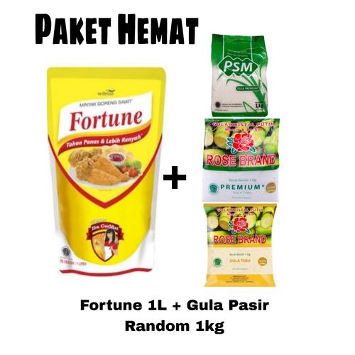 Jual Paket Hemat gula pasir 1kg + Minyak Goreng 1 liter - Kab. Lumajang