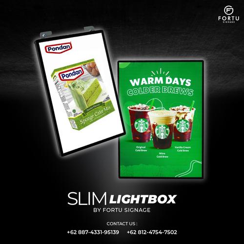 Jual SLIM LIGHT BOX / BOARD MENU FRAME LED LIGHT POSTER A1 A2 A3 A4