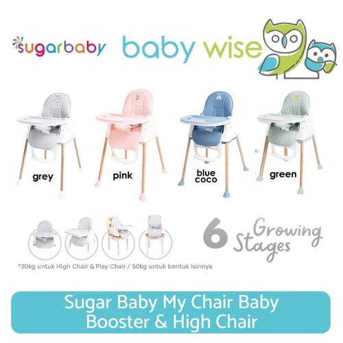 Jual Sugar Baby My Chair Baby Booster & High Chair - Green - Kota ...