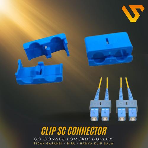 Jual Clip SC Connector [AB] Duplex | SC/UPC Biru Klip Saja - Jakarta ...