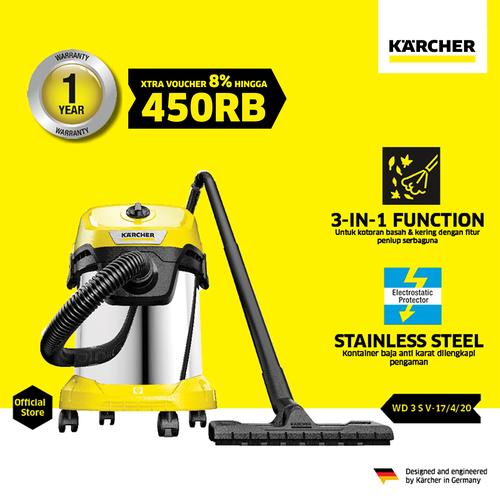 Promo Karcher WD 3 S V17/4/20 *EU Vacuum Cleaner Wet & Dry Cicil 0 3x