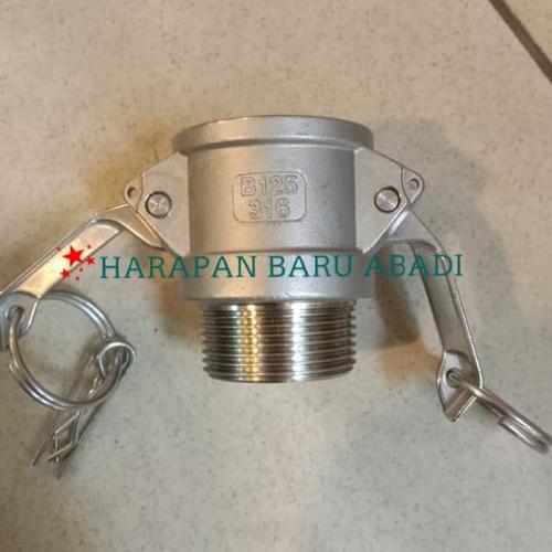 Jual Camlock Type B Stainless SS316 1 1/4" inch / Camlock Coupling ...