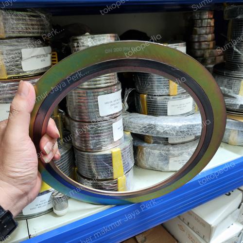 Jual SWG PN25 Carbon Steel ( Spiral Wound Gasket CS PN25 ) 8"inch