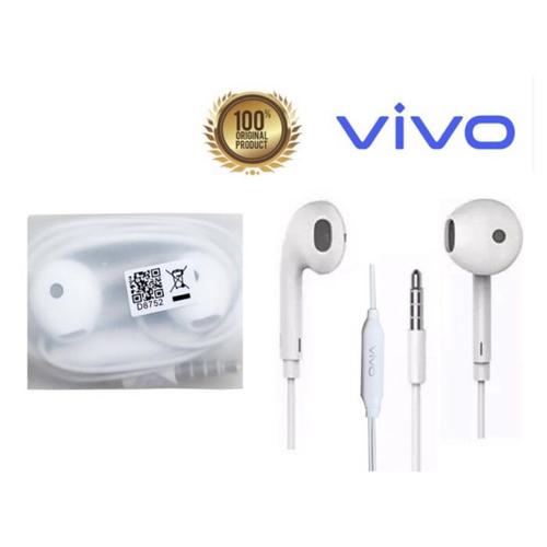 Jual HEADSET EARPHONE VIVO Y20S ORIGINAL HANDSFREE JACK 3,5MM
