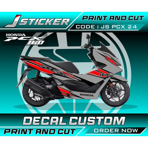 Jual DECAL PRINT STICKER MOTOR PCX 150/160 FULL BODY - Putih, DOFF ...