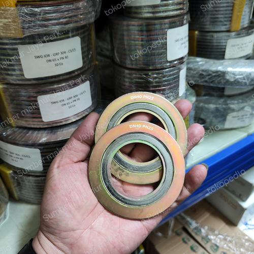 Jual SWG PN25 Carbon Steel ( Spiral Wound Gasket CS PN25 ) 11/2"inch