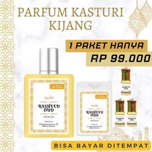 Rasheed Isi Jual (PAKET ISI 5) Parfum Rasheed Original Kasturi Kijang Minyak Wangi ...