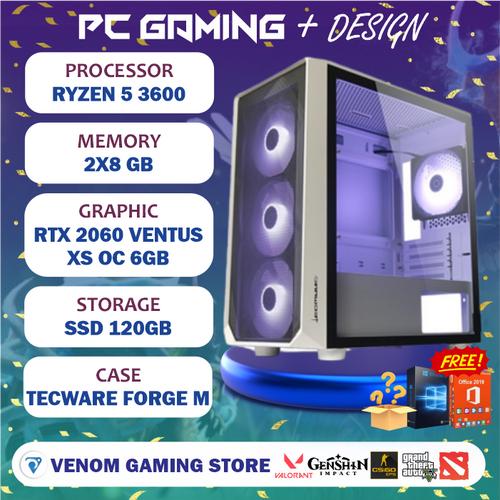ゲーミングPC フルセット ryzen 5-3600 RTX2060super PC GAMING DESIGN 