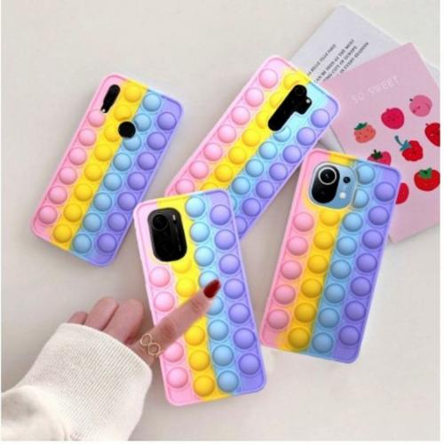 Jual XIAOMI Redmi Note 10 Case Pop It Rainbow polos Jakarta