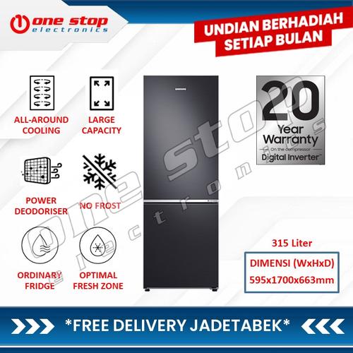 Promo SAMSUNG RB30N4050B1 Kulkas 2 pintu Bottom Freezer 315L Cicil 0