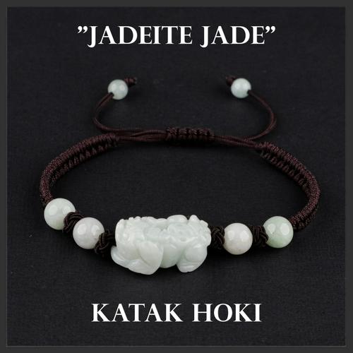 Promo Gelang Pixiu Asli Batu Giok Natural Jadeite Jade Bangle Tangan Tali  di Central Grosir Gemstone Tokopedia