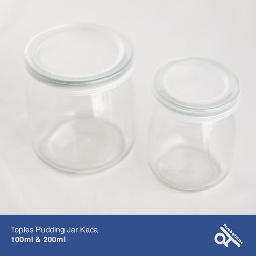 Jual [Set 6 Pcs] Toples Pudding Jar Kaca 100ml/200ml. 100 ml Kota
