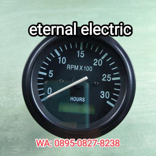 Jual VDO RPM Meter Genset Tachometer + Hour meter 12V / 24V Diameter ...