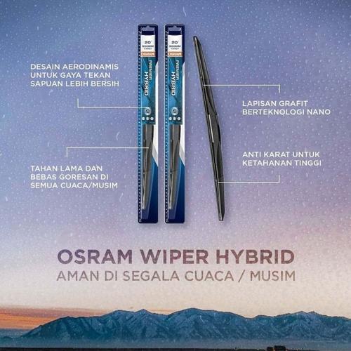 Jual Wiper Hybrid OSRAM Premier Ukuran 28 Inch 30 Inch 30 Inch Kota