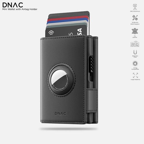 Jual DNAC Mini Wallet Card Holder RFID with Airtag Case Grey Jakarta Utara DNAC Official