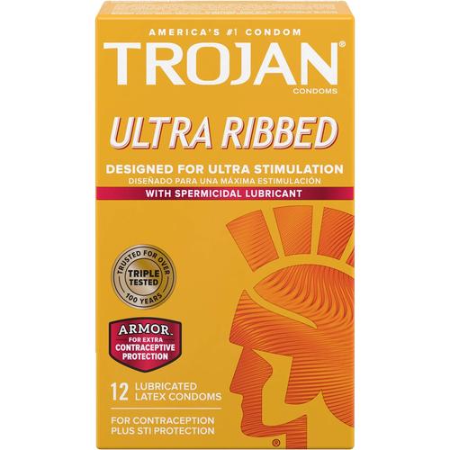 Jual [TROJAN] ARMOR Ultra Ribbed w Spermicidal Lubricant Condom #impor ...