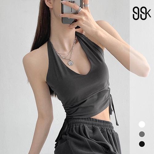 mesh cut out crop top