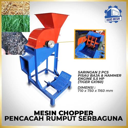 Jual MESIN CHOPPER PENCACAH RUMPUT MULTIFUNGSI (LOKAL) - UNIT ONLY ...