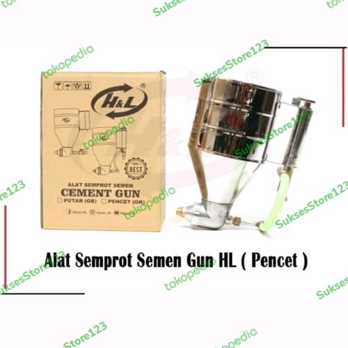 Jual Alat Spray Kamprot Semen Alumunium Pencet Hopper Cement Gun