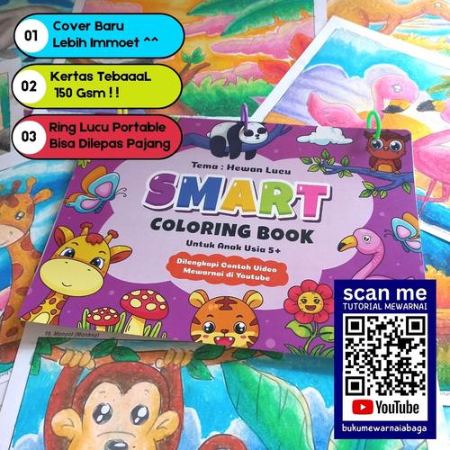 Jual Smart Coloring Book Hewan Lucu -Belajar Mewarnai Teknik Pastel ...