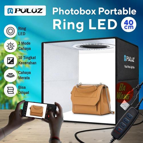 Jual Photobox Photo Foto Box 40Cm Portable Portabel Mini Studio Lht Led