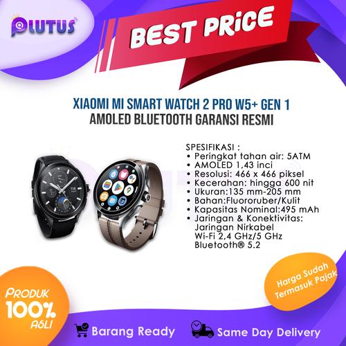 Xiaomi Mi Smart Watch Pro W5+ Gen Amoled Bluetooth Garansi Resmi  Black Case di Plutus Id Tokopedia