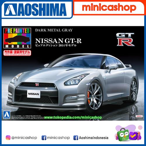 Jual AOSHIMA 1/24 PRE-PAINTED MODEL NISSAN GT-R (R35) 2014 Dark Metal ...