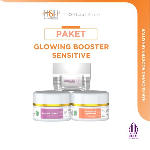 Promo H&H Paket Glowing Booster (glowing cerah) Acne Skin Jakarta
