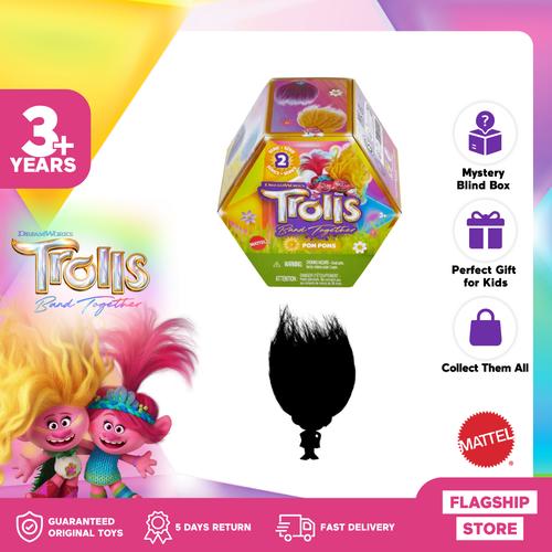 Jual Trolls Band Together Rainbow Pom Poms Keychains With Surprise Mini
