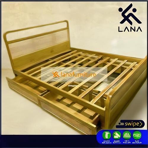 Jual Dipan Minimalis Kayu Jati Kombinasi Rotan Furniture Kayu Jati