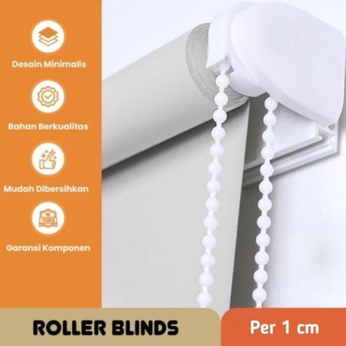 Jual Roller Blind Tirai Gulung Jendela Indoor Outdoor Chain XL 50MM