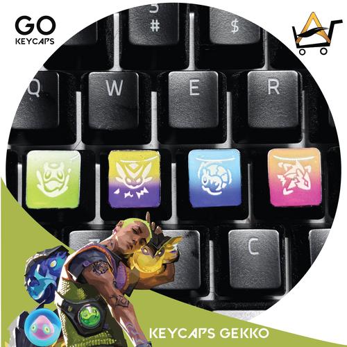 Gecko Computer Keyboard Jual Keycaps Keyboard PBT Gekko Valorant Resin Gaming - Putih - Kota ...