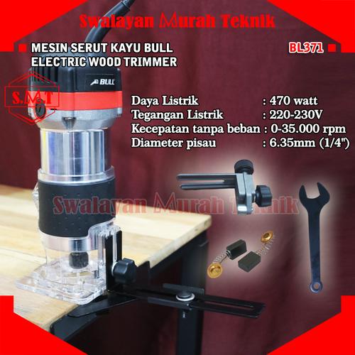 Jual BULL BL371 Mesin Trimmer / Profil Router Trimmer Profil Kayu ...