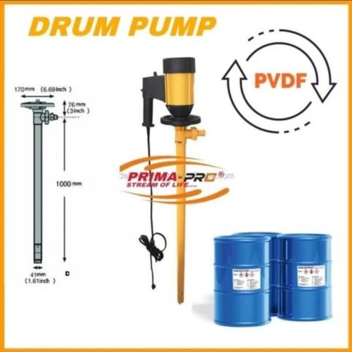 Jual Pompa oli drum elektrik Pompa Electric Drum Pump PVDF DPP 800 25mm