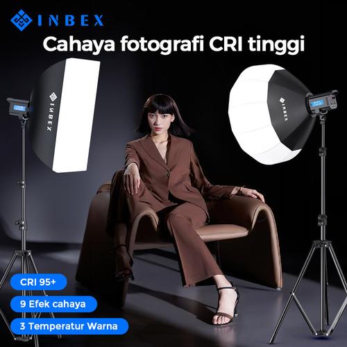 Promo INBEX Lampu Foto Studio Fotografi Softbox Lightstand Paket Vlog