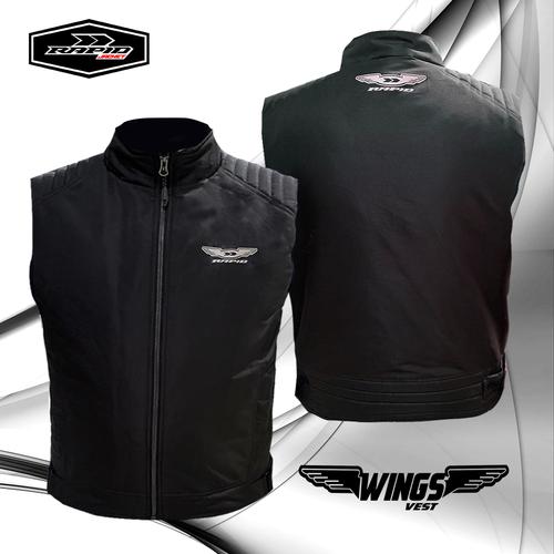 Promo rompi motor premium ROMPI RAPID WINGS warna hitam dalaman full ...