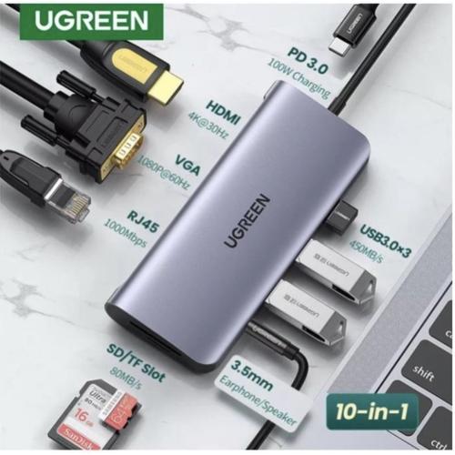 Jual Ugreen 80133 10 in 1 Usb Type C Multifunction Adapter with PD and ...