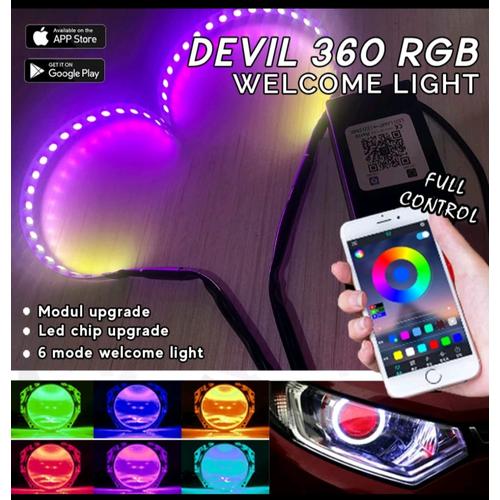 Jual Devil Eye RGB Matrix 2023 Welcome Light Bluetooth - Kab. Tangerang ...