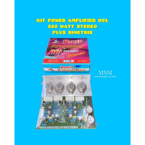 Jual KIT POWER AMPLIFIER OCL 250 WATT STEREO PLUS SIMETRIS - Kota