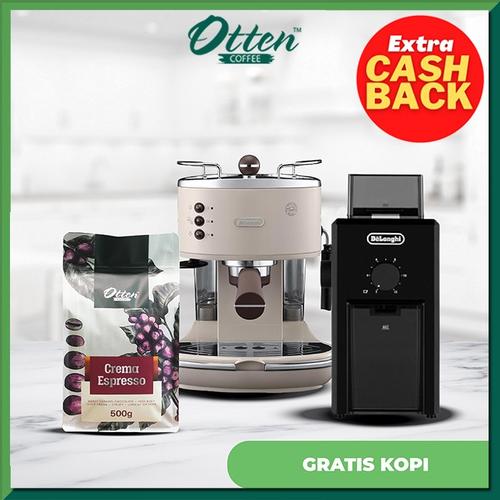 Promo DeLonghi Espresso Machine ECOV311.BG + Coffee Grinder KG79 Free