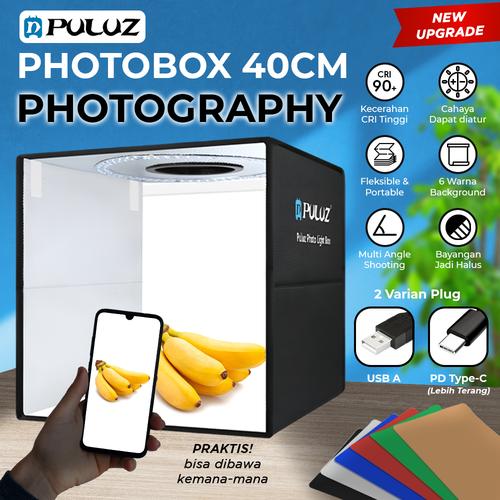 Jual PhotoBox Photo Foto Box 40cm portable portabel Mini Studio Light