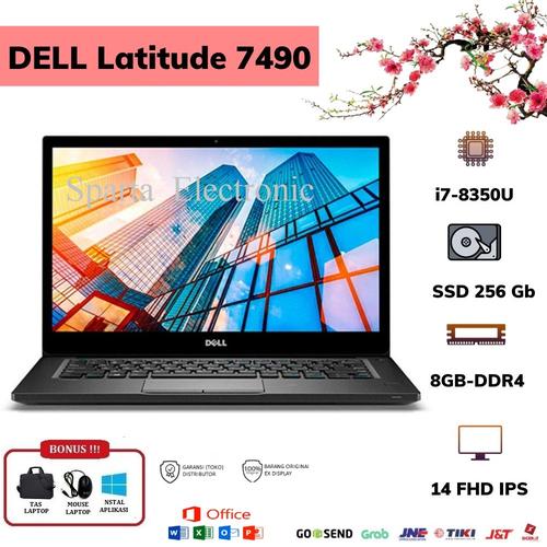 Jual LAPTOP MURAH DELL LATITUDE 7490 CORE i7 GEN 8 RAM 32GB SSD 1TB
