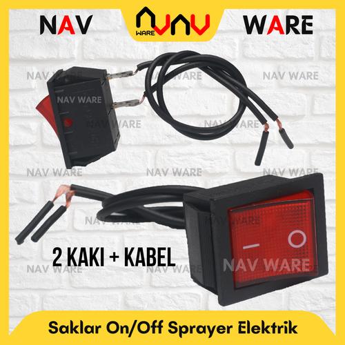 Jual Saklar On Off Switch Tangki Pompa Sprayer Knapsak Elektrik 2 Pin ...