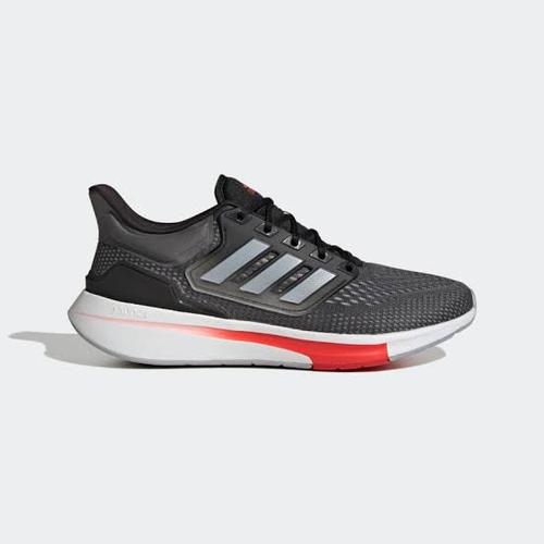 Jual SEPATU LARI ADIDAS EQ21 RUN GREY BLACK ORANGE