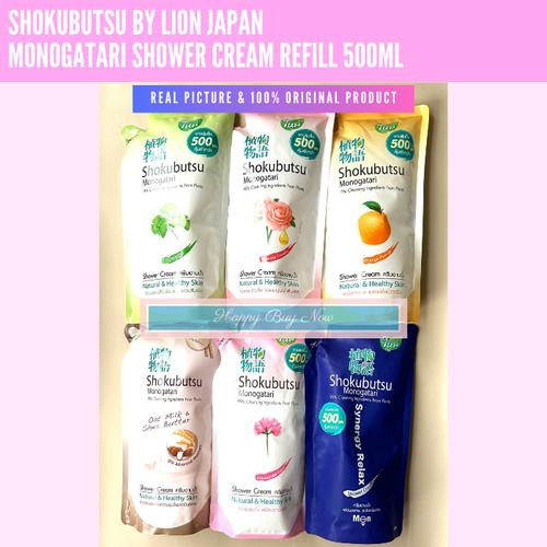 Jual Shokubutsu Shower Foam Refill Monogatari 500ml Ingredients from Plants Ginkgo Jakarta