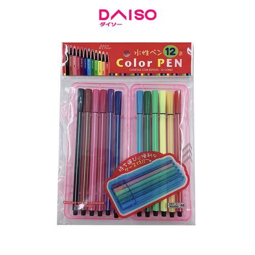 Jual Daiso Waterbased Markers12 colors Kab. Bekasi DAISO JAPAN