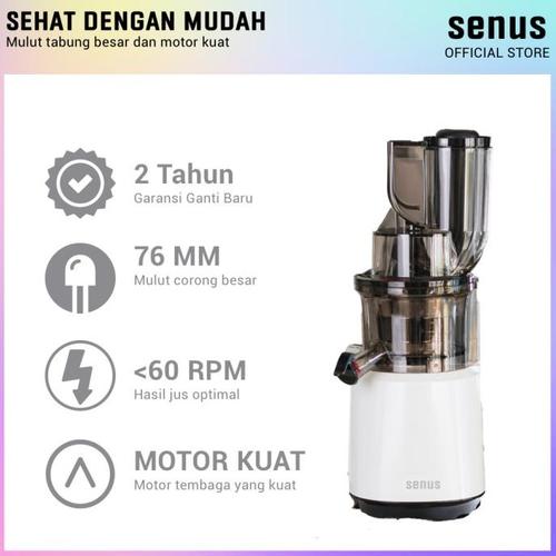 Jual Senus Slow Juicer Pro Pengekstrak Buah Tanpa Ampas Mudah