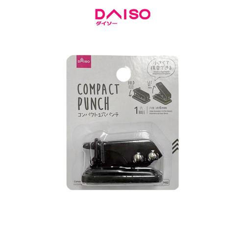 Jual Daiso Compact 1 Hole Punch Black Jakarta Selatan DAISO