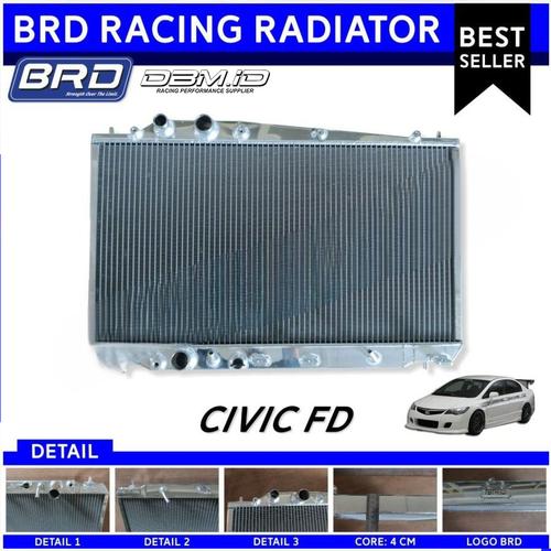 Promo Racing Aluminium Radiator BRD Thailand Honda Civic FD FD1 1.8L ...