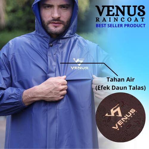 Promo Jas Hujan Pria dan Wanita Tebal Anti Rembes Bahan Parasut 